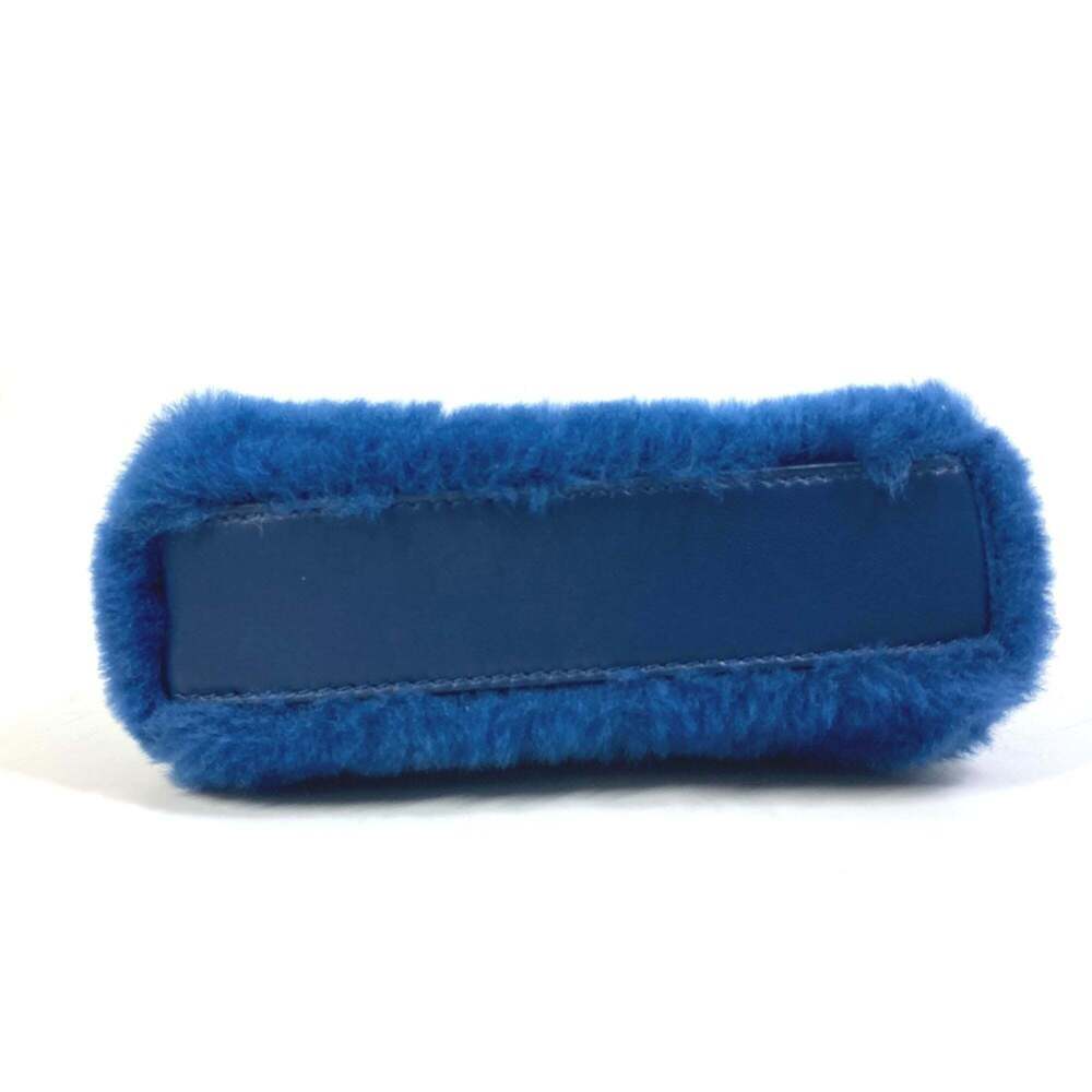 FENDI Blue Leather Peekaboo Shoulder Bag - Picture 8 of 12